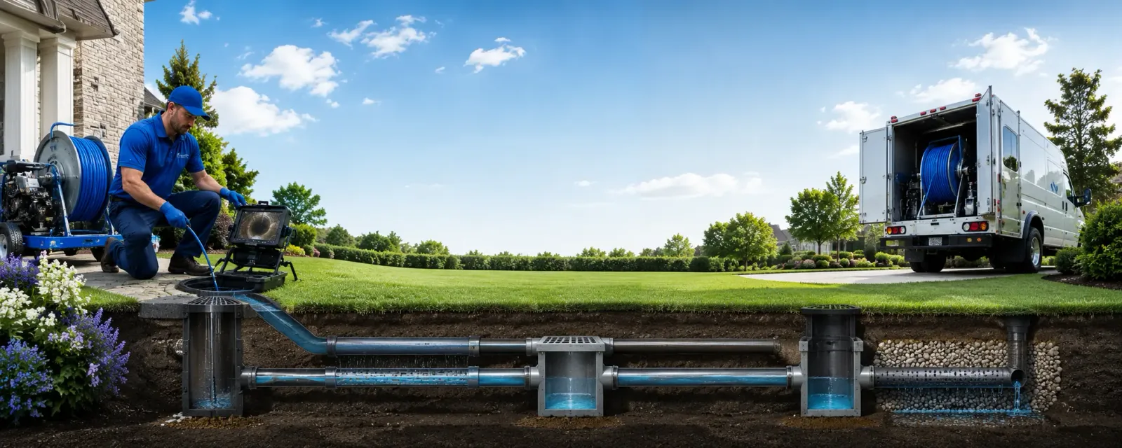 Outdoor drain cleaning information for Oak View, CA